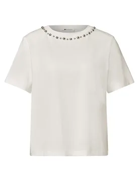 Short shirt w.deco neck female - 44 - FashionsVida