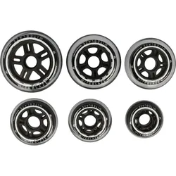 Inline Skate Wheels Inlineskate-Rollen, schwarz 84