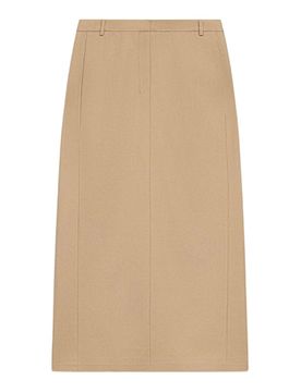 Gonna Maxi Pantalone In Flanella Stretch
