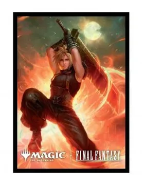 MTG FINAL FANTASY Deck Protector Sleeves Commander featuring Cloud, Ex-SOLDIER (100) - Ultra PRO - FashionsVida