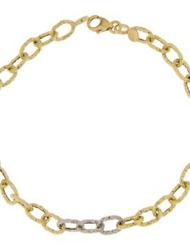 Bracciale Donna Oro Giallo Bianco GL101362