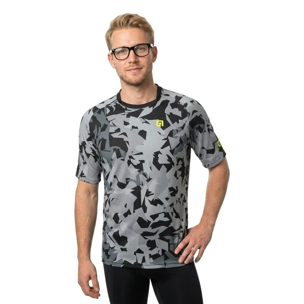 Maglia Da Enduro A Maniche Corte Corner Grey - Ale - FashionsVida