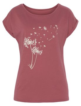 VIVANCE Camiseta baya / blanco