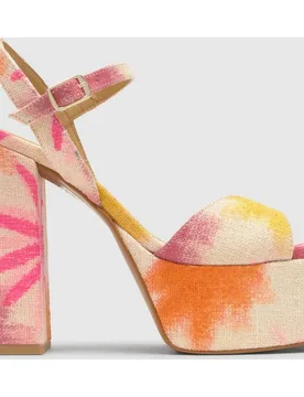 Sandalias de pala de mujer flora con estampado y cierre de hebilla - Castañer - FashionsVida