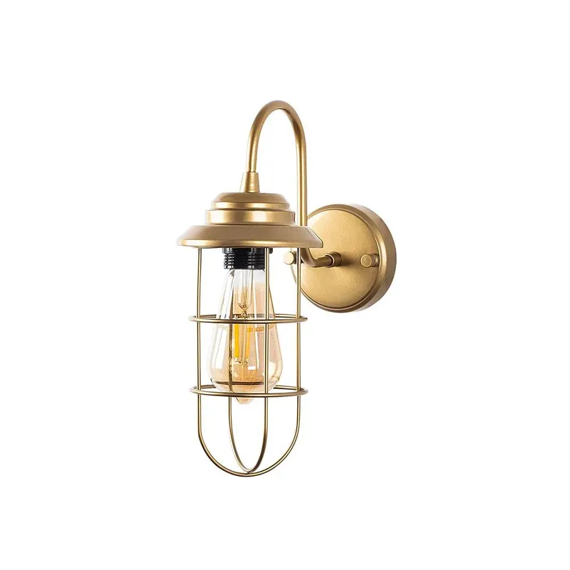 Applique Murale E27 12x25x32 Cm 40w Gold One Size
