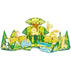 Juego de construcción Bloques magnéticos Safari 8 Figuras