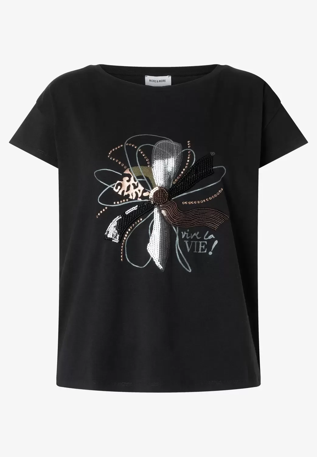 Shirt with Decorative Placement Pr female - 40 - FashionsVida