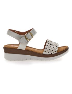 Sandali Bianchi Perlati con Platform 7194P 39