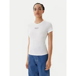 T-Shirt Essential DW0DW20913 Weiß Slim Fit XS female