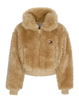 Pelliccia Donna Faux Shearling Jacket Gentle Gold - Tommy hilfiger - FashionsVida
