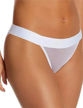 DKNY Slip Bikini Sheers White M - DKNY - FashionsVida