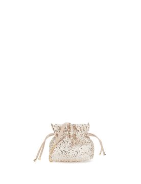 Pochette in paillettes CHAMPAGNE TU