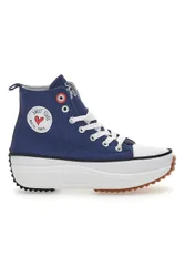 Sneakers Mid Cut 8291 Blu 38