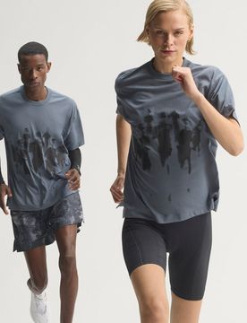 T-shirt con grafica ADI365 Aspyre Running 2XL Clear Onix / Black