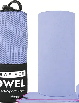 Toalla de microfibra de varios tamaños, suave, transpirable, absorbente del sudor y de secado rápido, adecuada para actividades al aire libre como p - Shein - FashionsVida