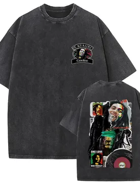 Washed Vintage Reggae Bob Marley One Love T-shirt Men Womne Cotton Casual Oversized T Shirt Male Fashion Retro Crewneck T-shirts - Aliexpress - FashionsVida