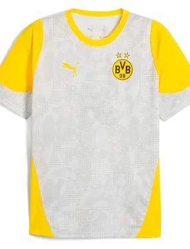 T-shirt à Manches Courtes Entraînement Bvb Borussia Dortmund 25/26 Silver Mist / Faster Yellow XL - Puma - FashionsVida