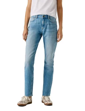 Jeans Taille Haute Violet Tapered Fit Denim Vintage Sunfade 30 - Pepe jeans - FashionsVida