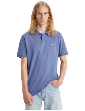 Maglietta polo blu avion A4842-0045
