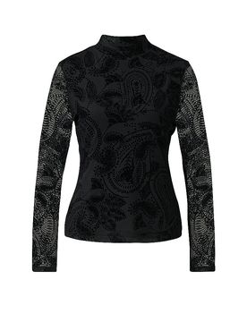 Langarmshirt schwarz 36 damen