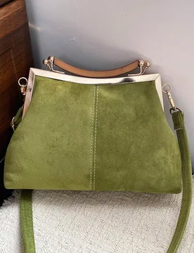 Bolso bandolera de cuero PU para mujer, bolso de mano con cierre vintage, correa de hombro ajustable, bolso de hombro ligero de unicolor con forro de - Shein - FashionsVida
