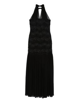 Vestito lungo con pizzo floreale