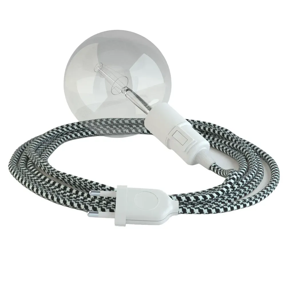 Cables Suspension Luminaire Rp04 3 M Black / White One Size - Creative - FashionsVida