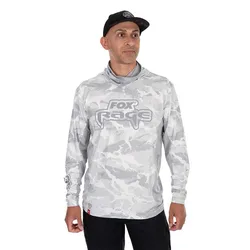 Uv Light Uv Hooded Long Sleeve T-shirt Cam 2XL Men