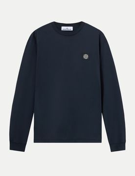 Slim-Fit T-Shirt Langarm Blau M