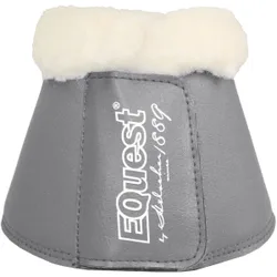 Hufglocken mit Fell, anthracite XL