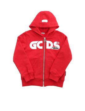 Gcds Felpa con zip GCDS rossa