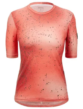 Maglietta A Maniche Corte Fango Delta Pink - Santini - FashionsVida