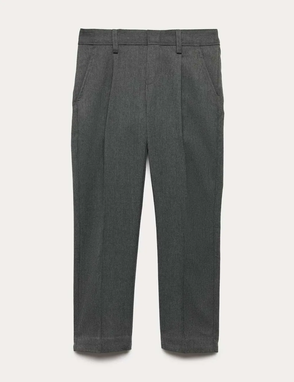 Boys' Regular Leg School Trousers (2-16 Yrs) Grey male - M&S - FashionsVida