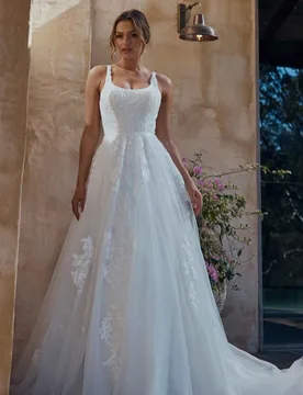 Boho Elegant Wedding Dresses For Women Square Collar Lace Appliques Lace Spaghetti Straps Vestidos De Novia 2026 Customized - Aliexpress - FashionsVida