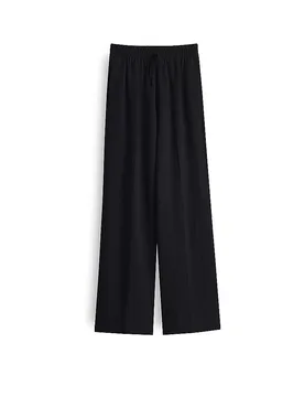 Pantaloni Marlene MALOTTA NATURAL nero 34 - Opus Pants - FashionsVida