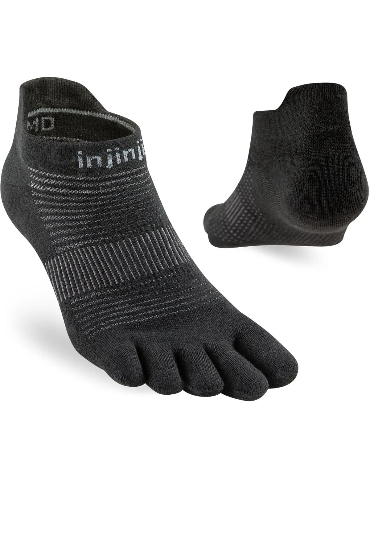 Lightweight Men No-Show Performance Run Toe Sock - - Size: S - Injinji - FashionsVida