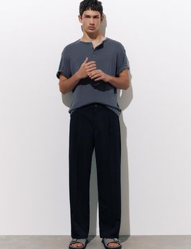 Pantaloni Tailored Fit Wide Leg