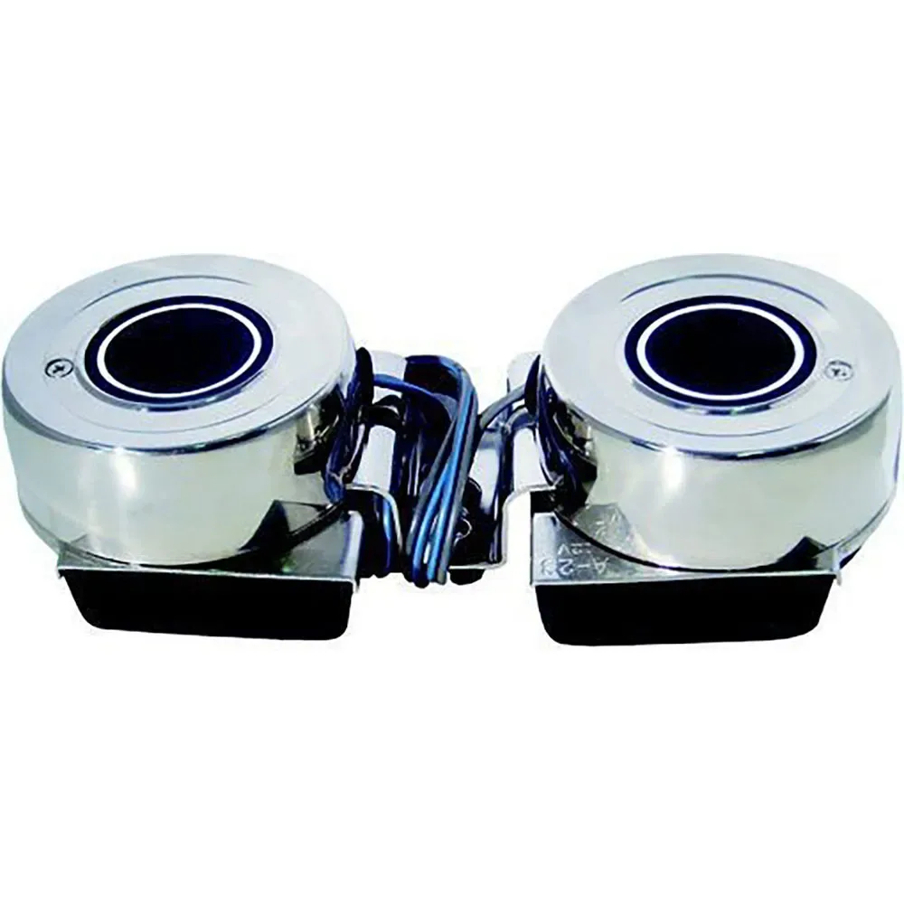Mini Double Electric Horn 12v Grey 4A unisex - Goldenship - FashionsVida