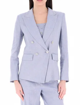 Blazer doppiopetto AZZURRO POLVERE 46 - Marella - FashionsVida