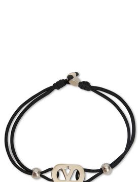 Metallic Logo Oval Bracelet