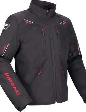Giubbotto Moto BRAZILIA Nero/Rosso taglia 3XL - Bering - FashionsVida