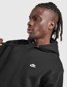 Mens Felpa con Cappuccio Club Fleece - Nero, nero nero Uomo taglia S - Nike - FashionsVida