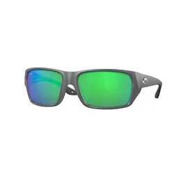 Tailfin Polarized Sunglasses Matte Gray Green Mirror 580P/CAT3 Men