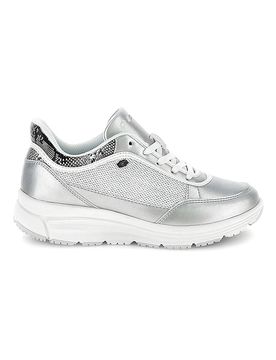 Sneakers argento con inserti animalier LOVE RIDE AMF VIII PHY W 36