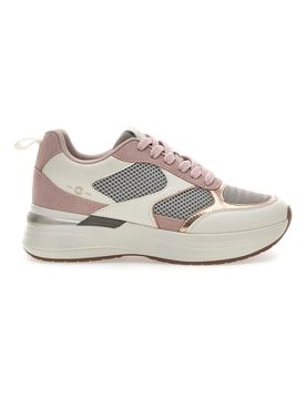 Sneakers Rosa con platform comfort inserti in pelle Kendy 37