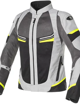 Giacca Moto Traforata AIRJET 5 MESH SPORT Grigio Gial taglia M - Clover - FashionsVida