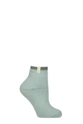 Women's 1 Pair Cosy Plush Wool and Alpaca Socks Green 2.5-5 Women's - Green - Size: Small