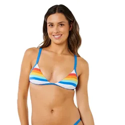 Haut De Bikini Surf Stripe Fixed Tri White XS