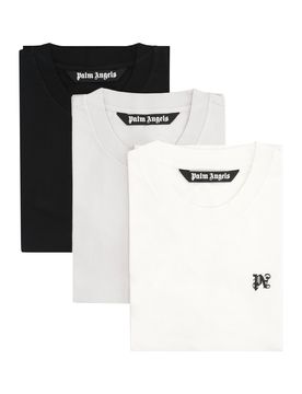 Monogram-embroidered T-shirt (pack of Three)