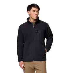 Fast Trek Overlay Full Zip Herren Rollkragenpullover, schwarz S